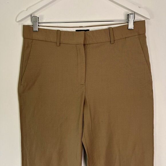 Theory Beige Lavzin Continuous Wool-Blend Pants - Picture 5 of 11